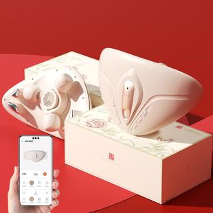 高档莱轻松滚轮揉热腹仪仪揉肚子器促肠蠕神动艾灸加敷按摩腹部按