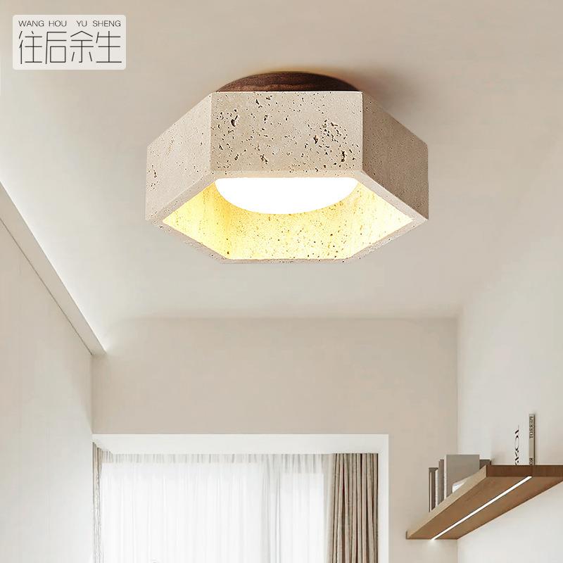 奶油风现代简约客厅明装筒灯衣帽间小灯阳台玄关过道走廊吸顶灯