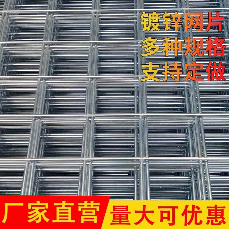 镀锌铁丝网片围栏养殖网小孔加粗狗笼鸡网建筑钢筋长孔钢丝网格网