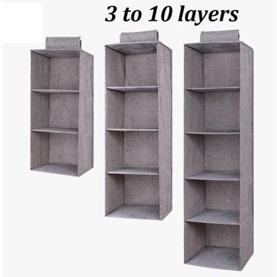 10 layers clothes hanging bags organizer storage cabinet