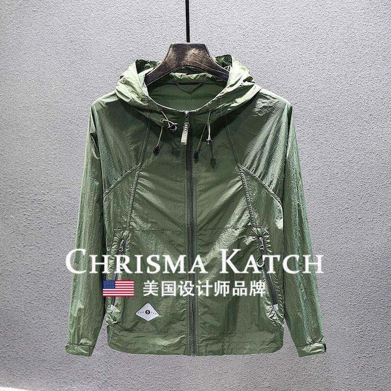 出口美国?Chrisma Katch~高级感防晒轻薄连帽冰丝速干冲锋衣外套