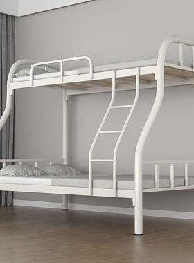 DEO上下床铺铁下员工宿舍上艺床双层铁床铁架架子床二层双人子母