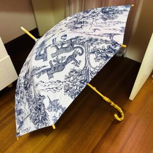 新款轻奢女神木制遮阳竹柄晴雨两用太阳伞防紫外线防晒黑胶长柄伞