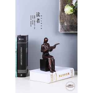 读书者EZR雕塑艺欧术人物雕像件创摆意玄关客厅办公小品摆件式风