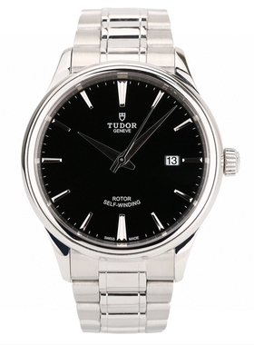 公价17000[9.5新]帝舵风尚系列自动机械男表M12700-0002精钢手表