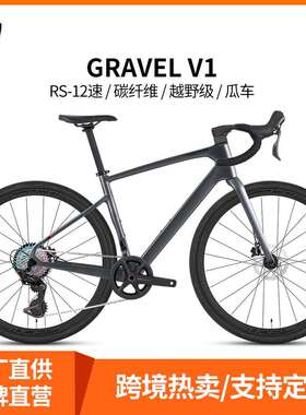 骓特GRAVEL-V1碳纤维公路车12变速全油碟砾石越野自行车38C宽胎