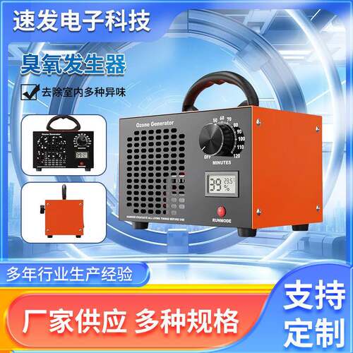 跨境欧规220V臭氧发生器家用空气除醛空间除臭异味臭氧消毒机新款