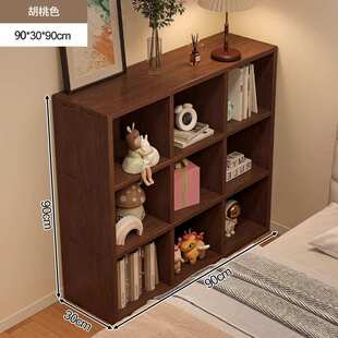书柜格子胡收纳储物柜夹缝自由组合一体卧室柜床头柜床边桃色靠墙
