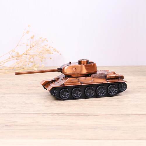 厂直供锌合金坦事克仿真军模T34金属型工艺品家居饰家品摆件复古