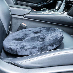 加厚款瑜伽旋转坐垫老人辅助工具圆形保暖垫子360°轴承海绵蒲团