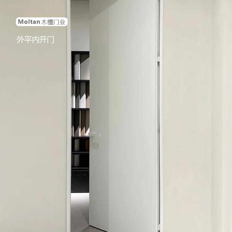 木檀家具卧室门轻奢款实木卧室烤漆门头板木门套装欧美式风酒店门