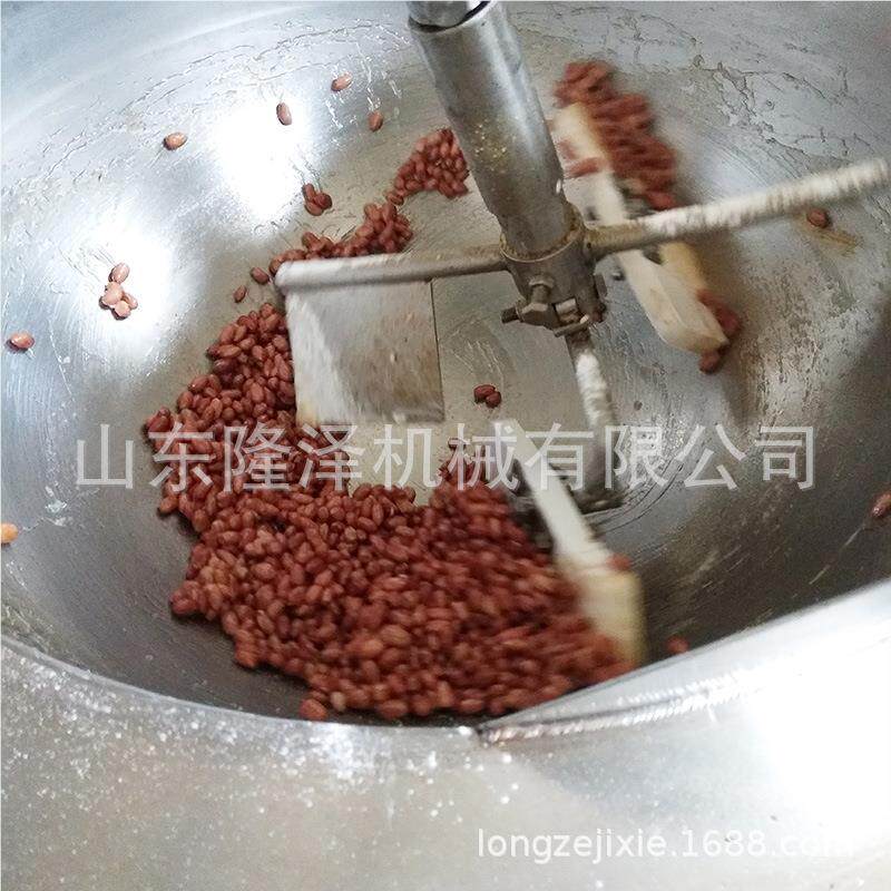 芝麻花油炸机线器设备 油生炸琥珀桃仁生产 果全自PLX动坚哟组机