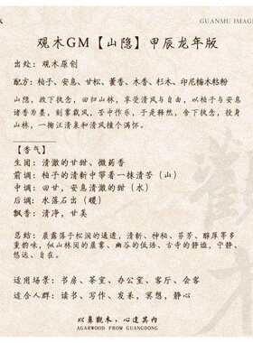 天然《山隐》安息天然净化空气祛除浊气安神静心解抑郁养心客厅