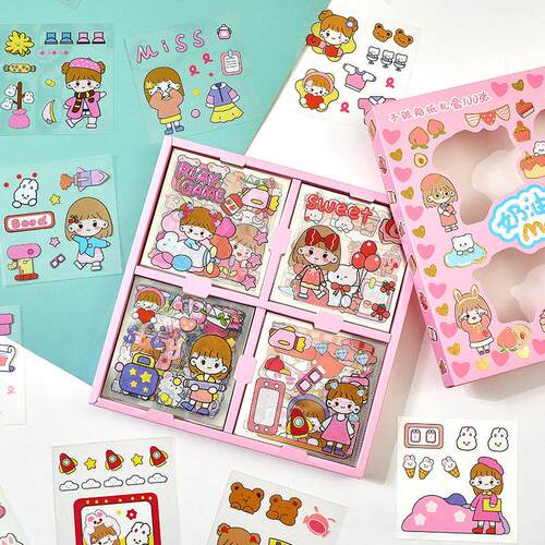 cute cute stickers kids girl journal scrapbook deco sticker