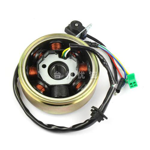 GY6 125/150线圈8极DC 发动机磁电机定子 发电线圈 GY6发动机线圈