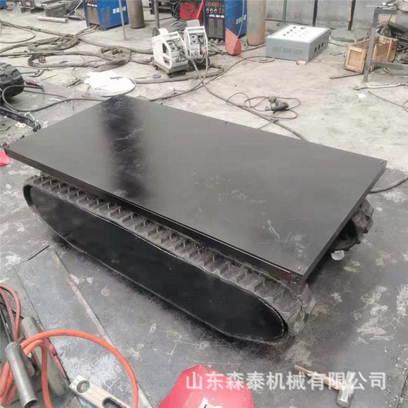 液压力驱履动橡胶带底盘改装电动盘厂底家ADD柴油动履带总成
