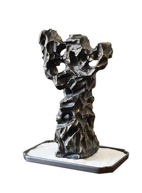 正品新湖式手工陶瓷树脂太石托盘组造景雕塑中合玄关样板间售楼部