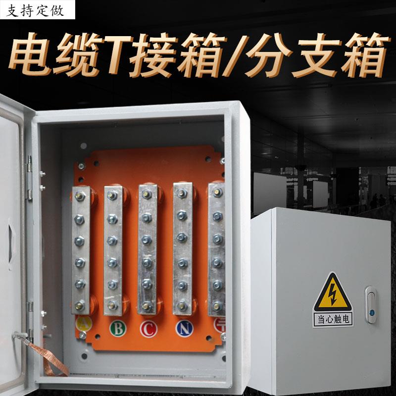 铜排T接箱低压电缆分支箱矿物质绝缘电缆分支箱汇流分流箱定做图片