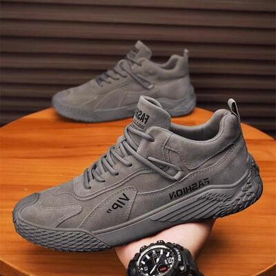 男鞋秋冬防滑上班工作劳保鞋男士运动加绒棉鞋轻便户外登山鞋
