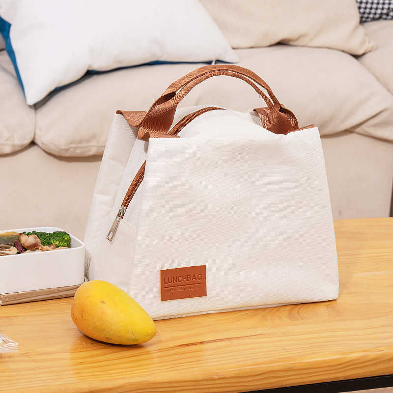 新款手提保温包大号牛津布铝箔午餐饭盒袋简约便携保鲜野餐便当包,收纳整理,饭盒袋,淘宝优惠券,粉丝福利购,淘宝优惠卷