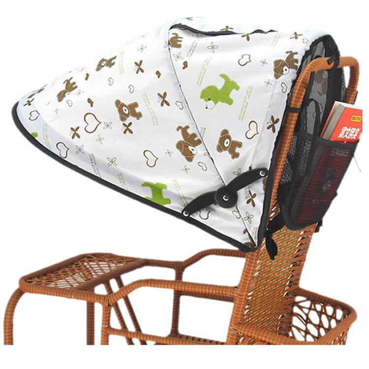 婴儿童手推车通用遮阳伞竹藤车防水雨罩遮阳棚伞车遮阳罩顶棚