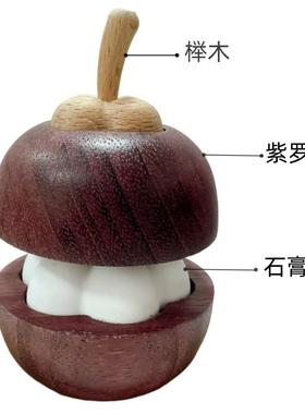 小山竹香薰香氛摆件黑胡桃实木质创意扩香木家用无火香薰扩香器