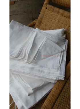 高档酒店宾馆医院三四件养套老院涤棉全棉缎五条白色星加密加纯厚