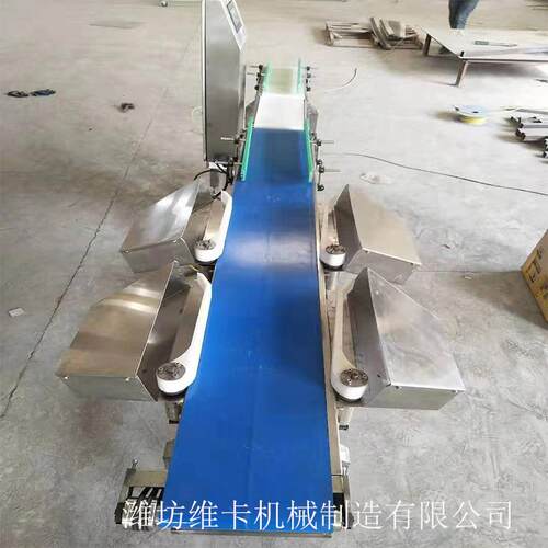 厂带家直供国内在线速称重皮式海产选品重量分机