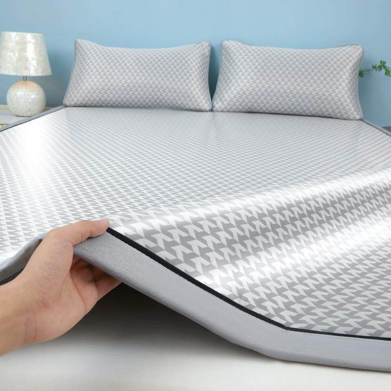 a类冰丝凉席三件套夏季家用折叠软席夏天学生宿舍单人席子可机洗,床上用品,冰丝席,淘宝优惠券,粉丝福利购,淘宝优惠卷