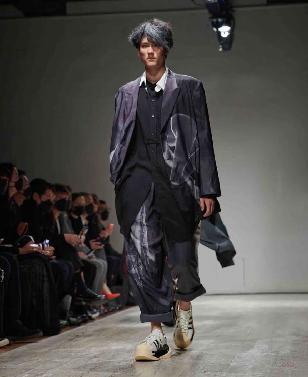 Yohji Yamamoto Nude Female Print Blazer — label