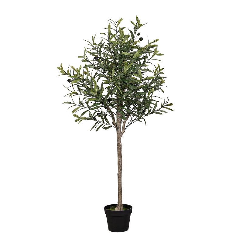 北欧风仿真植物橄榄树室内假树盆栽客厅阳台庭院落地绿植装饰摆件