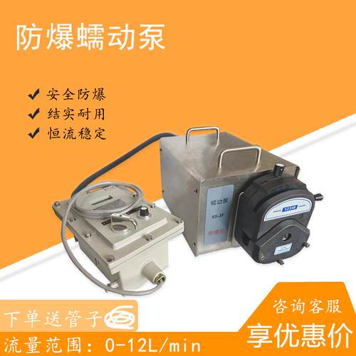 电动防爆蠕动泵6S-2F/6S-3F大流量防爆电机适合易燃易爆场所使用