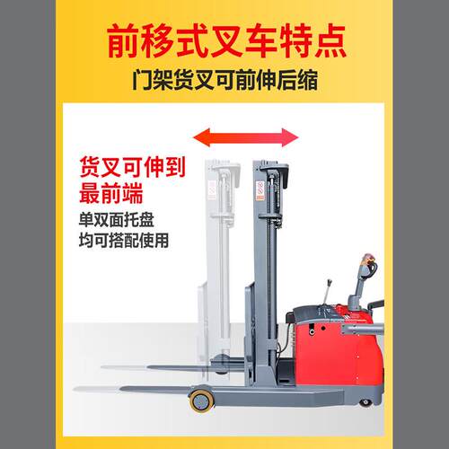 无腿前移转式全电动叉车.7395/2吨平P衡重ES电子助力向1装卸车堆