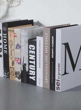 闻派现代简约假书书装饰品摆件书柜书房样板房书本桌面摆设装饰