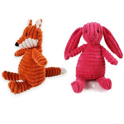 Pet Dog Plush Animal Chewing Toy Wear-resistant Squeak Cute