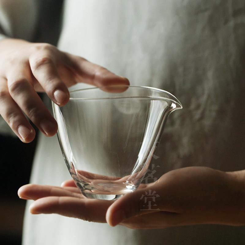 友茗堂大尺码加厚玻璃杯公道杯耐热公杯茶漏杯茶具茶杯茶道分茶器