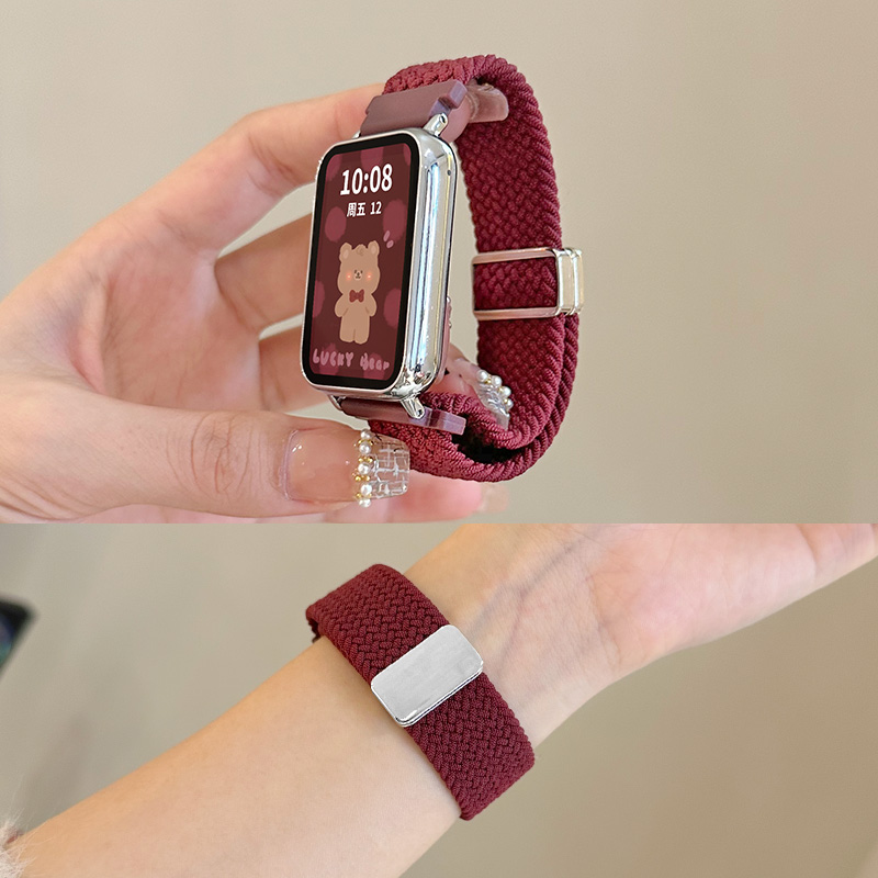 适用oppo手表watch3/se/pro表带编织磁吸回环运动智能OPPO watch2