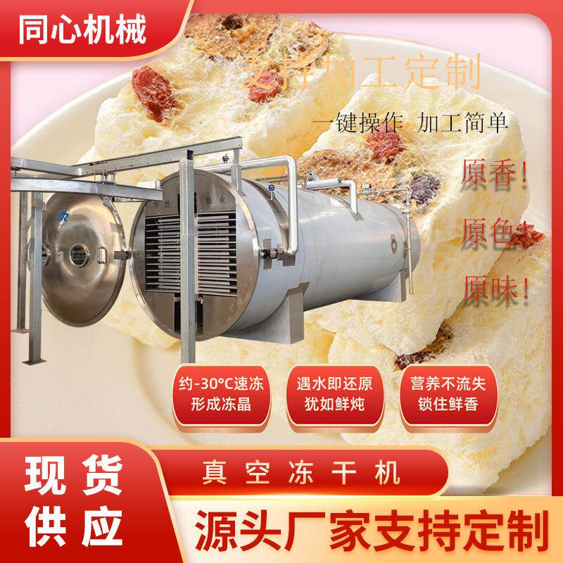 冻干即食粥真空冻干机早餐粥冷冻干燥加工设备全自动浆料智能干燥