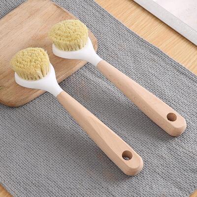 Long-handled pot scrubber for home use, specially designed f