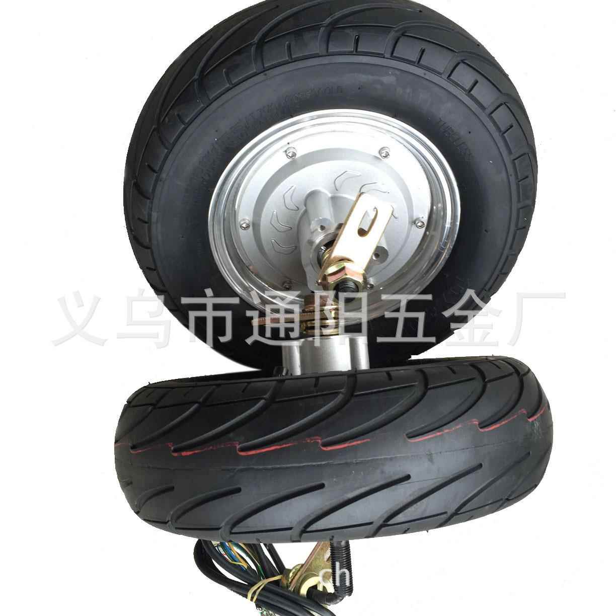 10寸大功率高速马达36v/48v500w电机无刷轮毂电机手推工具车电机