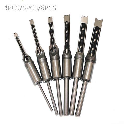 木工方孔钻套装 方孔钻头组套4PCS/5PCS/6PCS规格任意搭配