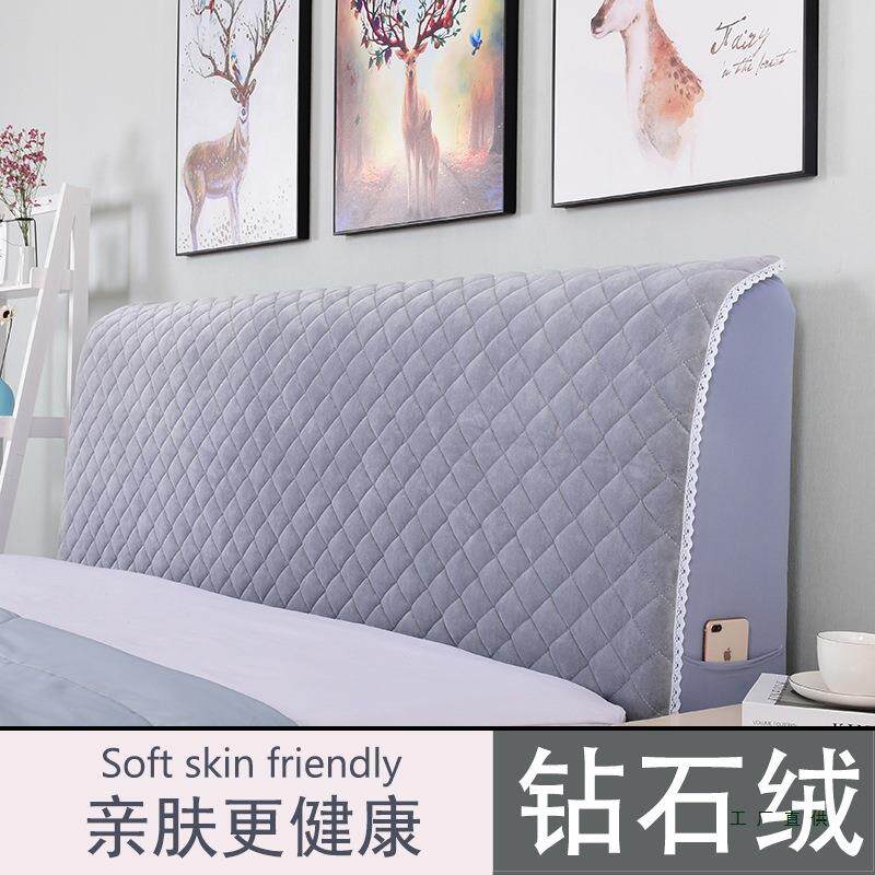 通用欧式床头套2025年新款全包弧形床头罩保护套软包布靠背罩