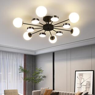 2024年新款 北欧风魔豆吸顶灯简约大气客厅灯全屋灯具组合中山灯具