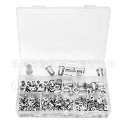 铆铆5/螺母 螺母235pcs/压6平头盒装不锈钢螺母//103048铆4拉/m3