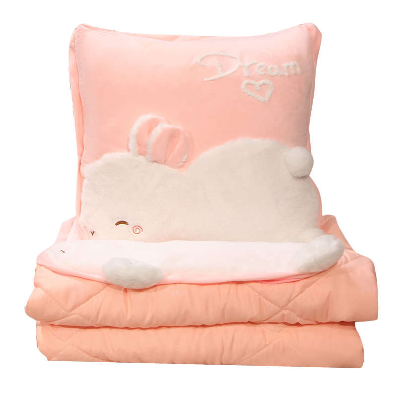 抱枕被子两用办公室折叠午睡枕头二合一毯子汽车用靠枕车载靠垫