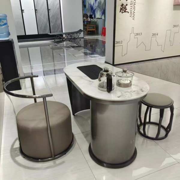 烧水板阳台岩小户型茶书房台简约客厅组合现代茶桌椅泡茶一体办公