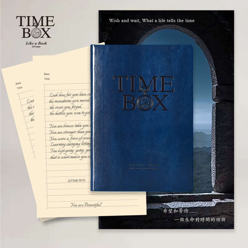 TIMEBOX仿皮PU办公商务笔记本子复古日本纸记事本厚款软面本RM-02