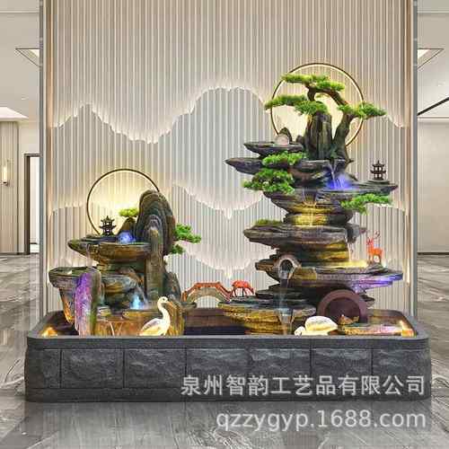 假山喷泉葫芦流水摆件循环水鱼缸客厅办公室招财落地装饰景观礼品