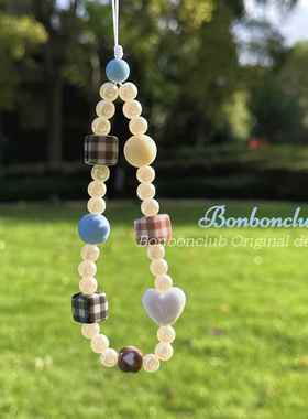 原创粉蓝色礼物可爱手机挂绳手机链ccd相机链新款钥匙扣防丢绳