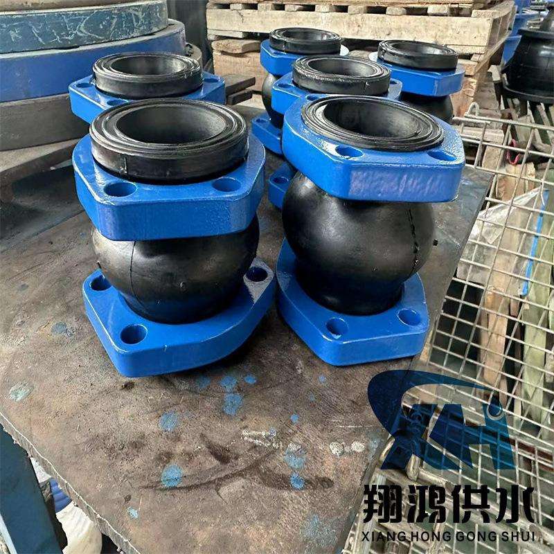 sae方法兰橡胶软接头丁腈耐油软连接液压泵避震喉膨胀节现货齐全